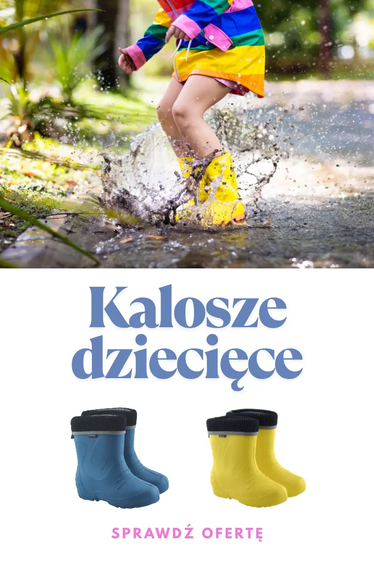 Kalosze dla dzieci kalosze ocieplane z filcem