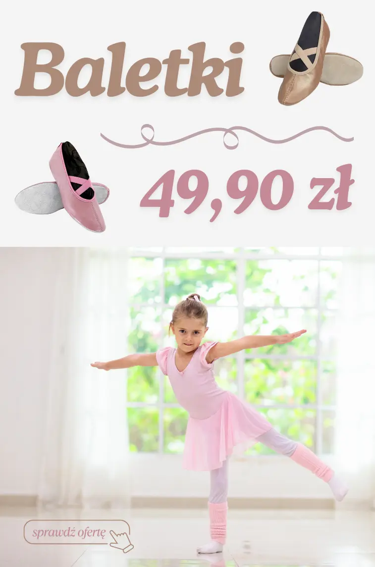 Baletki dziewczęce do tańca gimnastyki