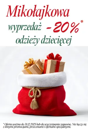 Mikołajkowa wyprzedaż odzieży dziecięcej 