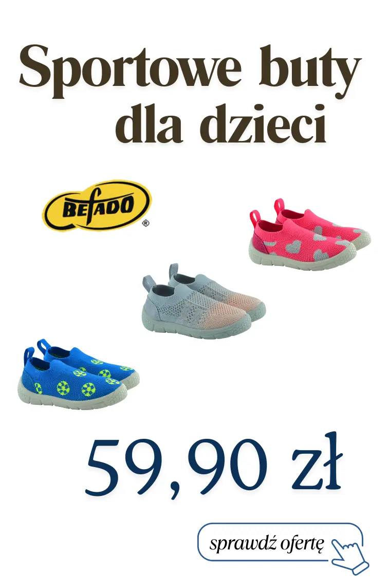 Wsuwane buty sportowe dla dzieci Befado