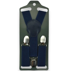 Granatowe szelki do spodni dla dzieci