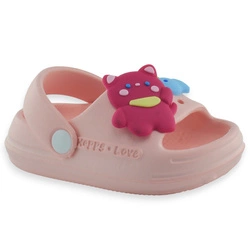 Śliczna klapki dla dziewczynki sandałki na lato Sport Różowe