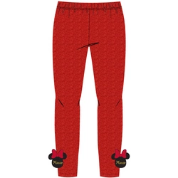Legginsy dziewczęce błyszczące Myszka Minnie Czerwone