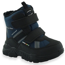 Lekkie buty zimowe dla chłopca śniegowce American Club HL202 Granatowe