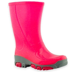Dziewczęce różowe kalosze Renbut Muflon 23/33-481 Brokat