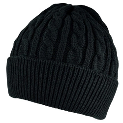 Czapka w klasycznym fasonie dla dziewczynki Noviti CZ090-W-01 Czarna