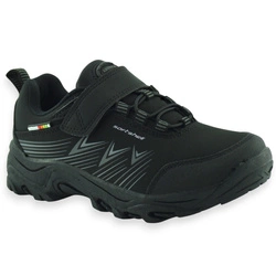 Softshell buty dziecięce wkładka Memory Foam American Club WT246 Czarne