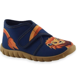 Dziecięce kapcie do żłobka dla chłopca zapięcie rzep Befado 465P222 Flexi