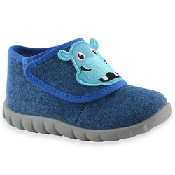 Kapcie  dla dzieci do żłobka do przedszkola Befado 454P038 Flexi Niebieskie