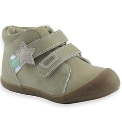 Dziewczęce buciki przejściowe skórzana wkładka Befado169P046 Cozy Beżowe