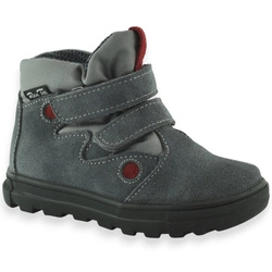 Buty dla dzieci na jesień trzewiki RenBut RenTex 13-1541-1251 Popiel/Czerwony
