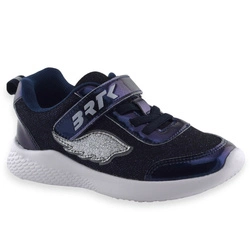 Błyszczące lekkie buty sportowe dla dziewczynki Bartek 8700416 Granatowe
