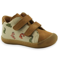 Buty dla chłopca z dinozaurami skóra naturalna Froddo G2130328-49 Ollie Brown