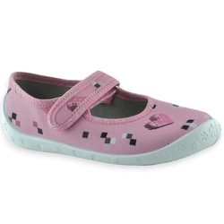 Kapcie na rzep dla dziewczynki do przedszkola biała podeszwa Raweks Dorotka D52