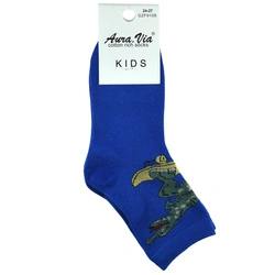 Skarpetki dziecięce z dinozaurem na deskorolce Aura.Via GZF9108