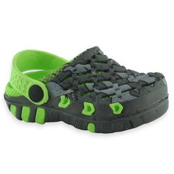 Kroksy na lato dla chłopca klapki na plażę Emax Szare