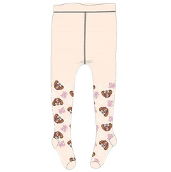 Dziewczęce bawełniane rajstopki ze Skye licencja Psi Patrol beżowe