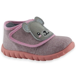 Dziewczęce kapcie do żłobka do przedszkola Befado 454P037 Flexi Różowe