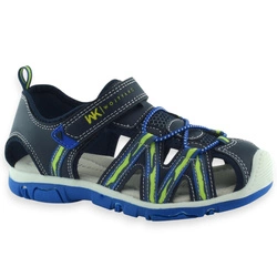 Wygodne dziecięce sportowe sandały dla chłopca Wojtyłko 25391 Granatowe