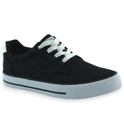 Młodzieżowe stylowe trampki do szkoły na wiosnę American Club LH 123 Czarne