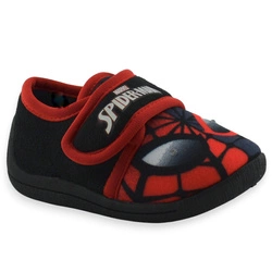 Świecące wygodne kapcie na rzep dla chłopca Spider-Man Bartek 8785111 Czarne