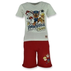 Komplet dla chłopca na lato Psi Patrol Biały