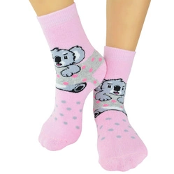 Dziewczęce skarpetki ABS frotte antypoślizgowe Noviti SF006-G-02 Koala