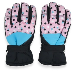 Dziewczęce rękawiczki narciarskie YOCLUB 0319K Kolorowe