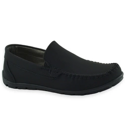 Czarne eleganckie buty komunijne chłopięce wsuwane Kornecki 06805