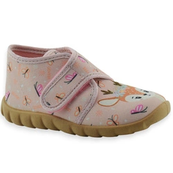 Kapcie dla dziewczynki oddychająca elastyczna podeszwa Befado 465P223 Flexi Róż