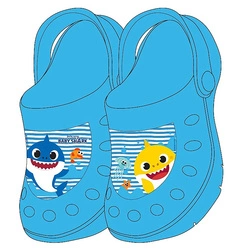 Klapki ogrodowe dziecięce Baby Shark Niebieskie