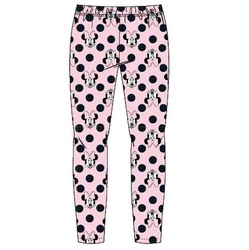 Dziewczęce legginsy bawełniane z Myszką Minnie Różowe
