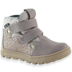 Modne jesienne skórzane buty dla dziewczynki RenBut Ren Tex 23-3346-1645 Róż Fantazja