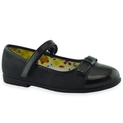 Dziewczęce baleriny na rzep Wojtyłko 24420 czarne