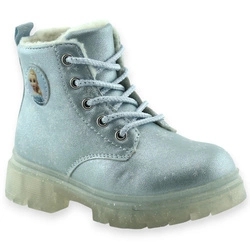 Buty zimowe dla dziewczynki trapery Wojtyłko 26097 Niebieskie