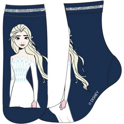 Skarpetki dziewczęce Frozen Kraina Lodu Elsa Granatowe