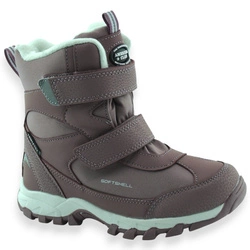 Śniegowce Softshell buty zimowe dla dziewczynki American Club SN87/25 Fioletowe