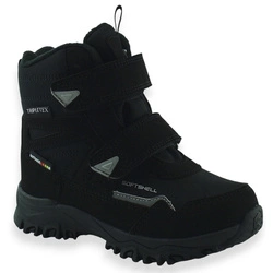 Dziecięce śniegowce buty zimowe Softshell American Club SN70/25 Czarne