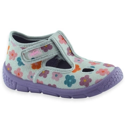 Dziewczęce kapcie do żłobka przedszkola z miękką wkładką Befado 630P020 Honey