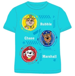 Dziecięcy t-shirt koszulka na krótki rękaw Psi Patrol Niebieska