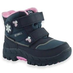Buty zimowe dla dziewczynki śniegowce American Club HL 67/22 Granatowe