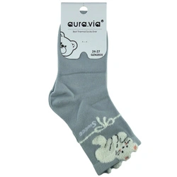 Śliczne dziewczęce skarpetki z kotkiem jasno niebieskie Aura.Via GZN2935