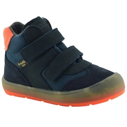 Jesienne skórzane buciki chłopięce Froddo G2110152 Ollie Lumi Tex Dark Blue