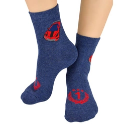 Miękkie i kolorowe skarpetki chłopięce Noviti SB001-B-04 niebieskie