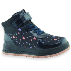 Dziewczęce buty zimowe ocieplone pluszem American Club XD 149/24 Granatowe