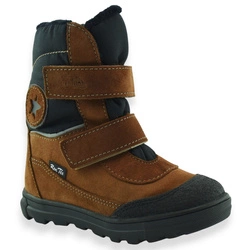 Dziecięce skórzane zimowe buty z membraną RenTex Renbut 22-3312-1502 Rudy 2