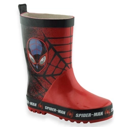 Bajkowe kalosze dla chłopca Spider Man Bartek 8670011 Czarno Czerwone