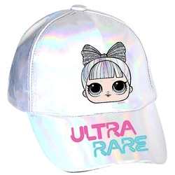 Stylowa dziewczęce połyskująca czapka z daszkiem na lato LOL Surprise