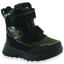 Zimowe buty chłopięce z membraną TripleTex American Club HL 203 Khaki