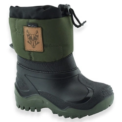 Dziecięce śniegowce ocieplane wełną naturalną Renbut/Muflon 22/23-468-1777 khaki